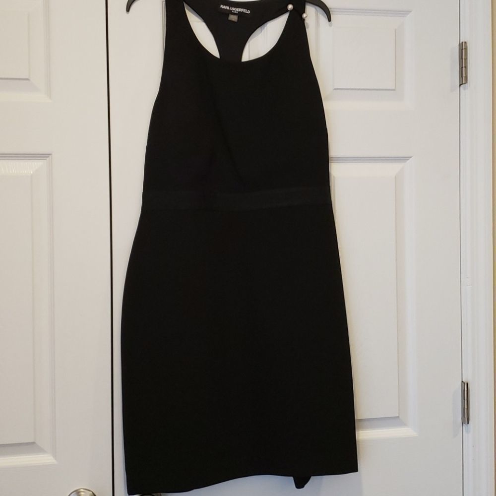 FINAL SALE Lagerfeld Paris Bow- Back Dress - Picture 7 of 8